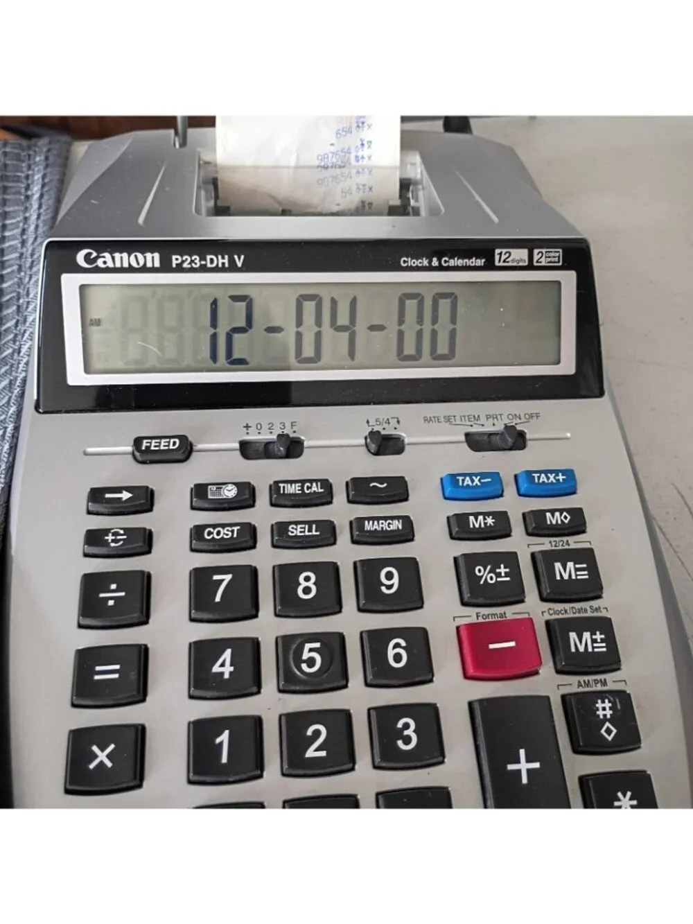 canon p23-dhv printing Not Work  But calculator Works